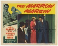 2d435 NARROW MARGIN LC #6 '52 Richard Fleischer classic film noir, Charles McGraw's gun censored!