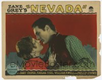 2d438 NEVADA LC '27 Zane Grey, romantic c/u of Gary Cooper & Thelma Todd about to kiss!