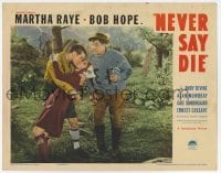 2d442 NEVER SAY DIE LC '39 Andy Devine closely watches Martha Raye kissing Bob Hope!