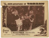 2d445 NEW ADVENTURES OF TARZAN chapter 10 LC '35 no Bruce Bennett, girl struggling with bad guys!