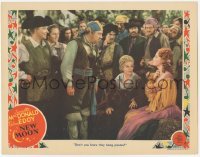 2d447 NEW MOON LC '40 smiling Nelson Eddy & pirates stare at worried Jeanette MacDonald!