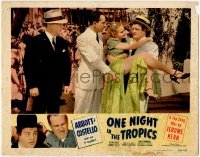 2d475 ONE NIGHT IN THE TROPICS LC R50 Bud Abbott mad at Lou Costello for holding pretty girl!