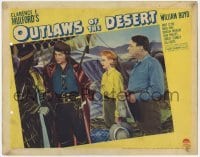 2d476 OUTLAWS OF THE DESERT LC '41 William Boyd as Hopalong Cassidy introduces Arab man to friends!