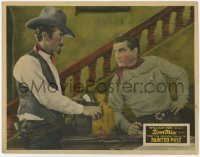 2d478 PAINTED POST LC '28 close up of worried Tom Mix receiving bags of gold from bearded guy!