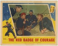 2d514 RED BADGE OF COURAGE LC #3 '51 Audie Murphy, John Huston, from Stephen Crane Civil War novel!