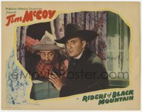 2d523 RIDERS OF BLACK MOUNTAIN LC '40 great close up of Tim McCoy & cowboy sneaking in window!
