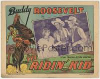 2d525 RIDIN' KID LC '31 cowboy Buddy Roosevelt brings pretty Jean Kay & her lover together!
