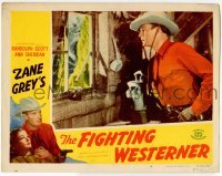 2d540 ROCKY MOUNTAIN MYSTERY LC #4 R50 Zane Grey, Fighting Westerner Randolph Scott by window!