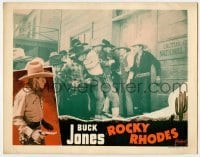 2d541 ROCKY RHODES LC R48 Buck Jones & sheriff defend bank entrance from angry mob!