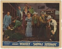 2d559 SADDLE SERENADE LC '45 Lee Lasses White & others watch Jimmy Wakely take down the bad guys!