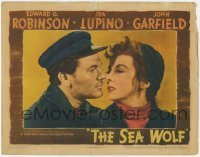 2d574 SEA WOLF LC '41 best close up of John Garfield about to kiss Ida Lupino, Jack London