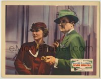 2d581 SEVEN SINNERS LC '36 c/u of Constance Cummings standing by Edmund Lowe with flashlight!