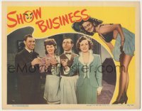 2d591 SHOW BUSINESS LC '44 Eddie Cantor, Constance Moore, George Murphy & Joan Davis toasting!