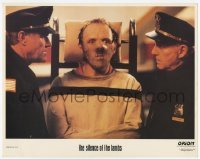 2d594 SILENCE OF THE LAMBS LC '91 classic close up of Anthony Hopkins in restraints with cops!