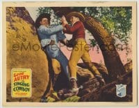 2d597 SINGING COWBOY LC '36 great close up of cowboy hero Gene Autry in death struggle!