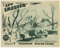 2d619 SPY SMASHER chapter 9 LC '42 border art of Whiz Comics super hero, Highway Racketeers!