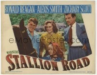 2d622 STALLION ROAD LC #8 '47 pretty Alexis Smith between Ronald Reagan & Zachary Scott!