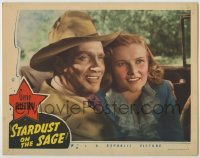 2d625 STARDUST ON THE SAGE LC '42 romantic close up of Gene Autry & pretty Edith Fellows!