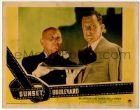 2d638 SUNSET BOULEVARD LC #1 '50 William Holden creeped out by intense butler Erich von Stroheim!