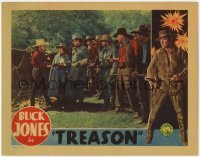 2d687 TREASON LC '33 Shirley Grey, soldiers & cowboys with guns all stare at Buck Jones!