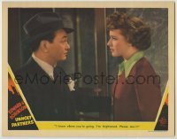 2d702 UNHOLY PARTNERS LC '41 Laraine Day knows where Edward G. Robinson is going & she's scared!