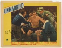2d704 UNMARRIED LC '39 great close up of Buck Jones in his corner of the boxing ring!