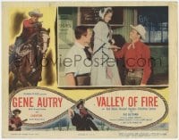 2d705 VALLEY OF FIRE LC '51 great close up of cowboy Gene Autry greeting pretty Gail Davis!