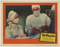 2d707 VAMPIRE LC #3 '57 great close up of doctor & nurse in operating room!