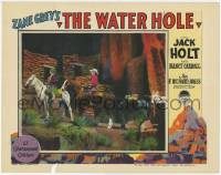 2d724 WATER HOLE LC '28 Zane Grey, great colorful image of Jack Holt on horseback by Nancy Carroll!