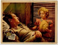 2d726 WEE WILLIE WINKIE LC '37 great c/u of Shirley Temple cheering up injured Victor McLaglen!