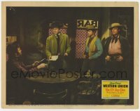 2d734 WESTERN UNION LC '41 Fritz Lang, Robert Young & Randolph Scott watch Dean Jagger in bar!
