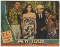 2d748 WHITE SAVAGE LC '43 sexy tropical Maria Montez, Sidney Toler, Sabu & Jon Hall!