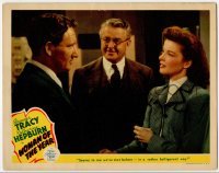 2d759 WOMAN OF THE YEAR LC '42 Katharine Hepburn says she met Spencer Tracy in a belligerent way!