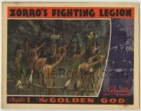 2d777 ZORRO'S FIGHTING LEGION chapter 1 LC '39 Republic serial, full-color image of natives, rare!