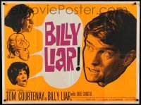 2f619 BILLY LIAR British quad '64 directed by John Schlesinger, startled Tom Courtenay & women!
