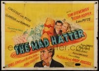 2f622 BREAKFAST IN HOLLYWOOD British quad '46 music, glamour & romance, The Mad Hatter!
