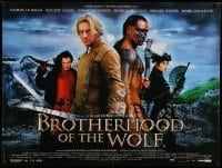 2f624 BROTHERHOOD OF THE WOLF British quad '01 Christophe Gans' Le Pacte des Loups!