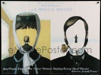 2f636 DOLL'S HOUSE British quad '73 Joseph Losey, Fonda, Fox, completely different art!