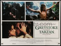 2f655 GREYSTOKE British quad '84 Christopher Lambert as Tarzan, Lord of the Apes!