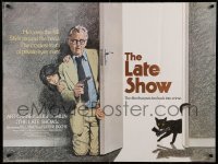 2f672 LATE SHOW British quad '77 great art of Art Carney with a pistol & Lily Tomlin!