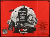 2f677 LOVE AT FIRST BITE British quad '79 vampire George Hamilton as Dracula in New York City!