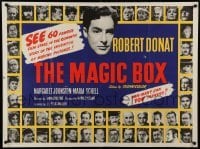 2f678 MAGIC BOX British quad '52 John Boulting directed, Robert Donat, Margaret Johnston!