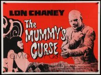 2f683 MUMMY'S CURSE British quad R70s great image of bandaged Lon Chaney Jr. menacing pretty girl!