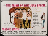 2f689 PRIME OF MISS JEAN BRODIE British quad '69 Maggie Smith, Pamela Franklin, Stephens, sexy art!