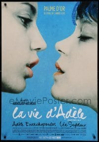 2f158 BLUE IS THE WARMEST COLOR advance Canadian 1sh '13 lesbians Lea Seydoux & Adele Exarchopoulos