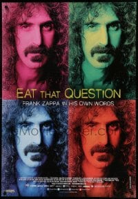 2f165 EAT THAT QUESTION Canadian 1sh '16 Frank Zappa in His Own Words, cool images of the star!