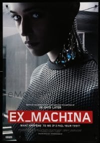 2f166 EX MACHINA Canadian 1sh '15 great image of sexy Alicia Vikander as the humanoid robot Ava!