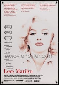2f171 LOVE, MARILYN Canadian 1sh '12 Abraham, Banks, Burstyn, Close, great close-up of Monroe!