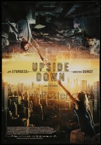 2f180 UPSIDE DOWN Canadian 1sh '13 Kirsten Dunst, Jim Sturgess, cool sci-fi mirror image of city!