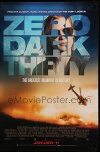 2f182 ZERO DARK THIRTY advance Canadian 1sh '12 Jessica Chastain, the greatest manhunt in history!